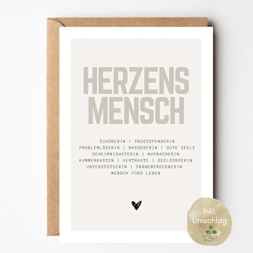 loulala - Synonymkarten (Herzensmensch beige)