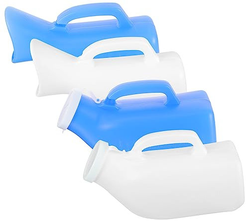 GRADENEVE 4stücke Tragbares Urinal Aus Wiederverwendbarer Urinbehälter Für Senioren Praktische Urinflasche Für Haushalt Tragbares Urinal Für Erwachsene Robustes Design Für Täglichen Gebrauch