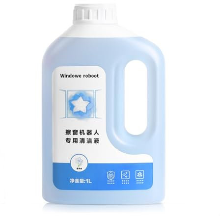 1000ml Fensterreinigungsflüssigkeit for alle Fenstermodelle/Fensterreinigungsflüssigkeitszubehör/Kompatibel mit ECOVACS WINBOT W2 OMNI / W1 PRO