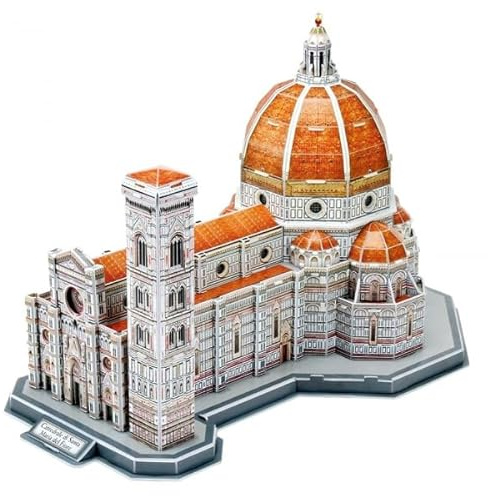 Generico 3D-Kit Kathedrale von Santa Maria del Fiore Florenz, Architektonisches Modell aus Schaumstoff, 123 Teile, 40 x 25 x 26,5 cm