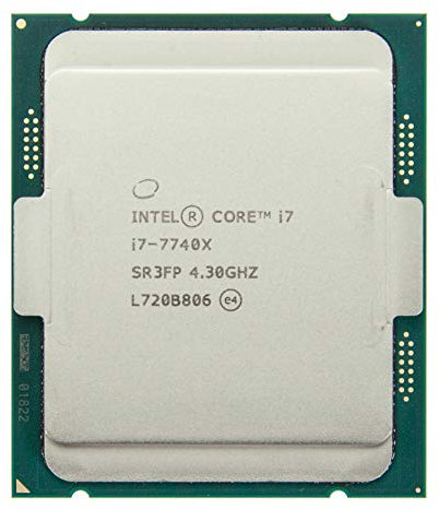 Intel Core ® ™ i7-7740X X-series Processor (8M Cache, up to 4.50 GHz) 4.3GHz 8MB Smart Cache processor