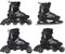 RAVEN Profession 4in1 Inlineskates Triskates Rollschuhe Schlittschuhe Inliner für Kinder und Erwachsene verstellbar (Black, 38-42 (25cm-27,5cm))
