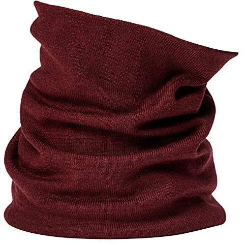 Enter the Complex® Weicher Merino Schlauchschal, Loop Schal, Damen und Herren, Halswärmer, 100% Merino Wolle, Atmungsaktiv, Maroon