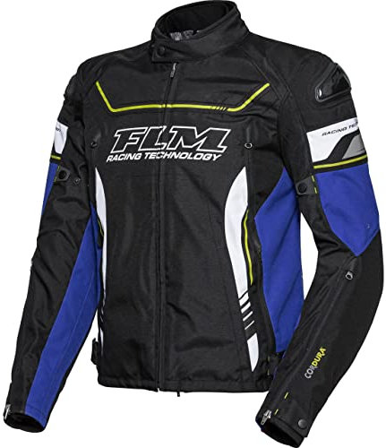 FLM Octane Textiljacke - Atmungsaktiv & Wasserdicht - 600D Cordura® - Mit Protektoren & Reflektoren gelb XXL