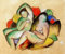 Kunstdruck/Poster: Franz Marc Zwei weibliche Akte - hochwertiger Druck, Bild, Kunstposter, 80x65 cm
