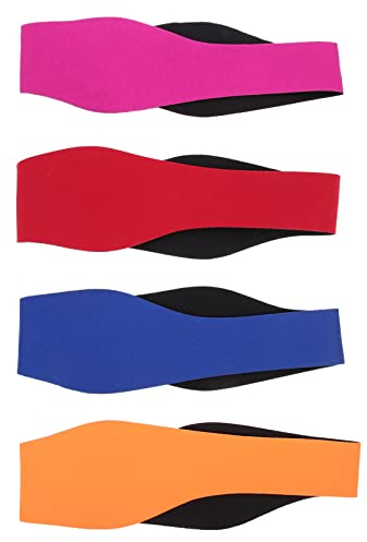 Toddmomy 4er-pack Neopren-schwimmstirnbänder Wasserabweisender Gehörschutz Für Damen Herren Jungen Und Mädchen Zum Schwimmen Und