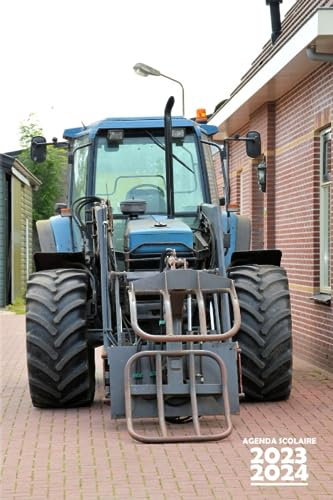 Agenda Scolaire 2023 2024 Tracteur: Couverture Tracteur , Organiseur Scolaire 11 Mois de (Septembre 2023/Juillet 2024) pour Étudiants Collège, Lycée - Planificateur Journalier 1 Jour Par Page