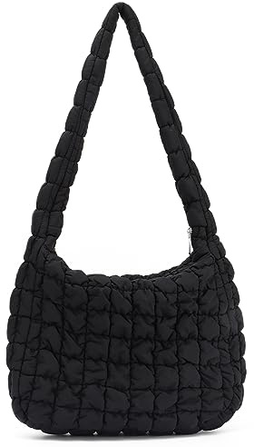 SUKUTU Sac à main Rembourré Grand sac à main jolies Femmes Matelassées oblique Bandoulière en Coton Moelleux Rembourré sac à Bandoulière unique
