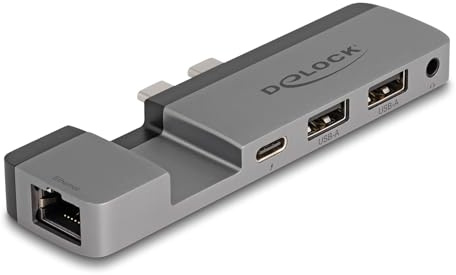 DELOCK Dockingstation für MacBook Pro/MacBook Air Thunderboltâ¢ 4 mit 5K Auflösung/PD 100 W/Hub 10 Gbit/s/LAN/Audio Marke