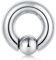 FECTAS PA Ring Prince Albert Piercing Unverlierbare Perlenringe Spring Action CBR Monster Screwball Rings 10G 16mm Chirurgenstahl Körperschmuck für Männer Frauen