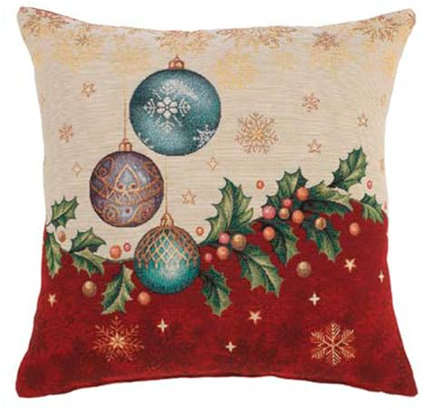 Lanovenanube Gobelinus 04 Weihnachts-Kissenbezüge, 2 Stück, ohne Füllung, 2 Stück