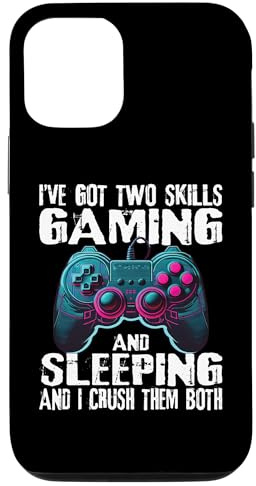 Gaming And Sleeping Funny Gamer Sayings Boys Teens Graphic Case for iPhone 12/12 Pro