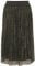 Cream CRThine Skirt Damen Rock Plissee Glitzer Tüllrock Transparent Plisseerock Elegant Skirt Black W. Gold Glitter S