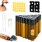 28 Pcs Amber Roller Bottles Set, 10ml Roll on with Spring-Pipettes, Droppers, Stickers, Bottle Openers, Essential Oils Bottles, Glass for Fragrance, Aromatherapy