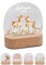 Bärenfreunde® - Personalisiertes Nachtlicht für Babys - Individuelle Nachttischlampe für Kinder - Personalisierte Geschenke Kinder - Babygeschenk - Geschenk zur Geburt (Reh Freunde Pilze)