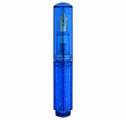 czxwyst Majohn Wancai II Mini Fountain Pen Pocket Travel Ink Pen (Fine Nib, Starry Blue)