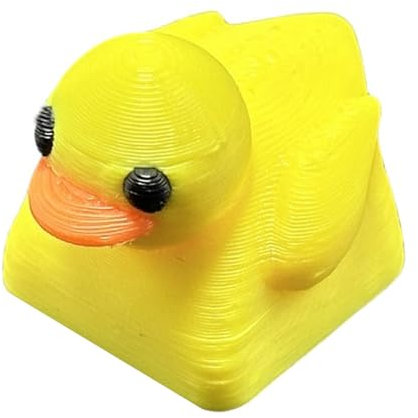 JSGHGDF Joli capuchon en résine jaune canard pour claviers mécaniques toucher confortable clavier de jeu remplacement