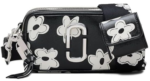 MARC JACOBS Damen The Snapshot Bag, Schwarz/Weiß
