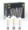 Eglo Lot de 3 ampoules LED E27, ampoule filament vintage, 4 watts chacune, lumière blanche neutre, 4000 K, 470 lumens, lampe rétro ST64, Ø 6,4 cm