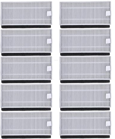 Nilnyvda Kompatibel mit Cecotec Conga 990 1190 Ersatzteile Zubehör Roboter-Staubsauger Ersatz-Verbrauchsmaterial HEPA-Filter Zentrale Seitenbürste(Hapa Filter)