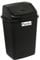 Plastix High Grade Plastic Black Swing Flip Top Waste Rubbish Kitchen Bin Dustbin (30L 30 Litre Large)