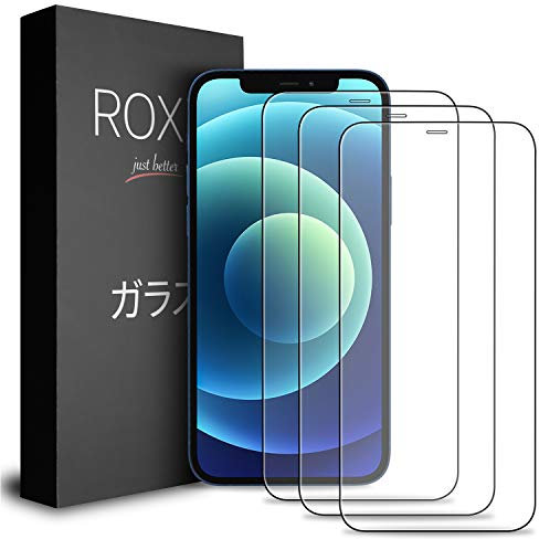 ROXX Japanisches 9H Glas (3 Stück) | Volle Displayabdeckung | Kompatibel mit iPhone 12 Mini (5,4 Zoll)