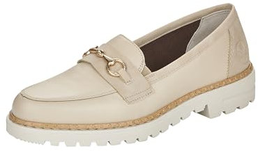 Rieker Femme 5462 Mocassins, Blanc, 37 EU