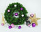 JACK by Inge 50x Kunststoff Kugeln Eislack Christbaumkugeln Ø 4+6cm inkl. Haken Violett Flieder Silber