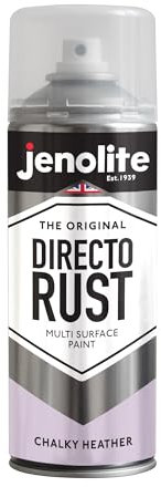 JENOLITE Directorust Chalky Spray Paint | HEATHER | 400ml | Multi-Surface Chalky Finish Spray Paint | Ideal For Furniture, Ornaments, Picture Frames | Interior & Exterior Use | RAL 320 85 10