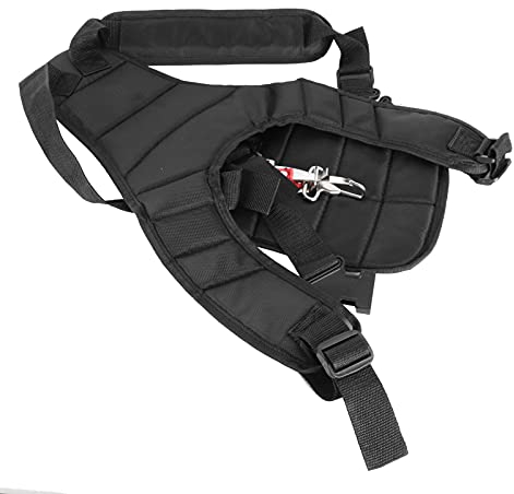Alvinlite Hombro de recortadora para motosierra Sierra de cadena Desbrozadora Accesorios para cortacésped Recortadora negra