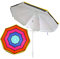 H HANSEL HOME Sombrilla de Playa Premium con Broca de Arena, Inclinable,Antiviento, Tubo Acero, Varillas de Fibra de Vidrio, Protección Solar UPF+50, 180cm, Multicolor