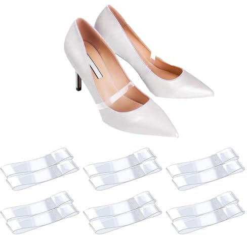 6 pares de cordones de silicona, cinta de fijación para cordones, correa invisible, cinta para zapatos extraíble, cordones transparentes extraíbles, accesorios para cordones antipérdidas.,