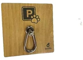 toots - Parking pour Chiens Mural en Acier Inoxydable avec Panneau Parking Pet pour entrée de Magasin, stationnement canin pour Attacher Les Animaux de Compagnie, prêt à Installer.