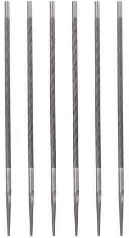 sourcing map 6pcs Chainsaw File, 7/32(5.5mm) Round Sharpening Hand Files Tool with Spiral Cut for Chain Chainsaw Sharpening, Grinding