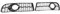 Auto Front- & Kühlergrille Frontstoßstangen Mittelgrill Kühlergrill Zubehör, Compatible for Audi A4 B7 S4 2005 2006 2007 2008, 8E0807681F