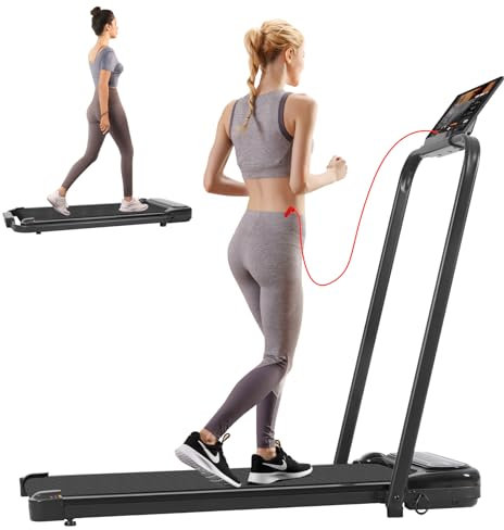 Panana Walking Pad with Incline, Treadmills for Home Foldable, Folding Treadmill Under Desk Running Machine with LED Display, Remote Control