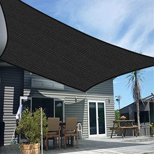 Voile D'Ombrage Filet Protection Solaire UV Tissu Toile D'Ombrage De Serres Coupe-Ventpour La Couverture Plein Air/Jardin/Serre/Pergola/ExtéRieur/Patio Lawn/Pet House 300cm*300cm, Noir