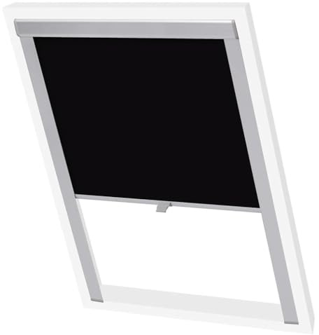 ROMHZKS MK06 Store occultant moderne Protection solaire et brise-vue pour la maison Noir
