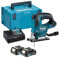 Makita JV103DSAJ 12V Max Li-Ion CXT Brushless Jigsaw Complete with 2 x 2.0 Ah Li-Ion Batteries and Charger Supplied in A Makpac Cases