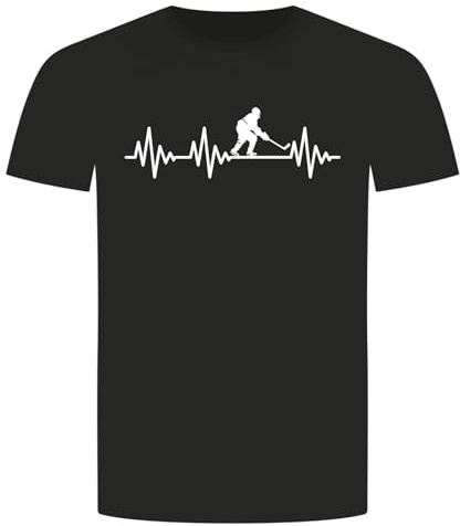 Herzschlag Eishockey T-Shirt - EKG Hockey Ice Puck Schlittschuh