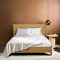 Luofanfei Spannbettlaken 200x200 Boxspringbett Weiß Beige Creme Muster Satin Bettlaken Frottee Satin Glänzend Seide Spannbetttuch 200 x 200 Uni Spannbetttücher für Hohe Matratze bis 25-30 cm