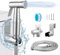 HQJUN Multifunktionales Hand-Bidet-Spray, Badezimmer-Windeldusche, Spray, Schlauch und Zubehör – Bidet-Hand-WC-Sprinkler mit Dual-Sprühfunktion (silberfarben)