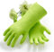 Vgo... 1 Paar Innovative gefütterte Geschirrspülhandschuhe Lange Ärmel Handschuhe für Küchen-, Badezimmerreinigung, Gartenarbeit, Haustierpflege, Malerei (TP1117)