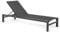 Bizzotto Skipper New Sonnenliege für den Garten, 74 x 200 x 98 cm, mit Rollen in Anthrazit