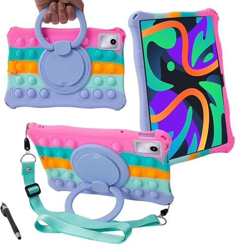 FKQLH Funda para Lenovo Tab M11, Silicona Skin Soporte Cubierta a Suaves para niños de Peso liviano Funda para Lenovo Tab M11 TB-330FC 11 Pulgada, Rosado