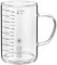 450ml Glass Measuring Cup Heat Resistant Borosilicate Transparent Scale Mug with Handle Graduated Beaker Home Kitchen Office Drinking Cup Jug for Microwave Milk Water Tea Juice Coffee Drinks Beverage