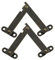 F Fityle Ensemble de Charnières pour Couvercle, 2 Unités, Accessoires de Soutien Mural, Pièces de Rechange pour Meubles, 114x31mm
