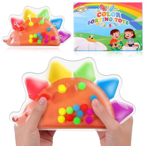 Ainiv Fidget Toys, Sensorik Spielzeug, Squeezable Farben Sortieren Spielzeug, GelgefüLlte Sensorisches, Squeeze Spielzeug Antistressspielzeug zum Quetschen und Kneten ADHS und Autismus Spielzeug