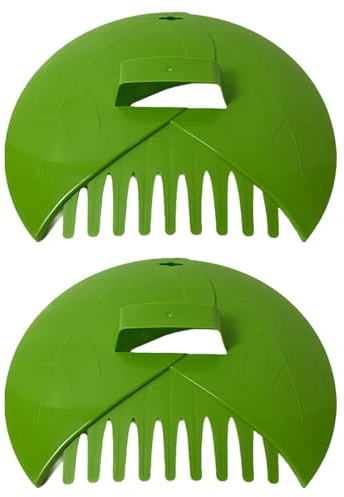 Streysisl Blätterkrallen, Handrechen Schaufeln für Garten, Laubpflücker, oberer Greifer, Blättergreifer, Blätterreinigungszange für Blätter, Gras, Rasenschnitt