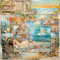 Scrapbook Papier Vintage Scrapbook Bastelpapier, A5 Scrapbooking Papier Meer Strand Dekorpapier, 40 Blatt Einseitiges Decoupage Papier Block Scrapbook Paper für DIY Kartenherstellung, 14.5 x 21 cm